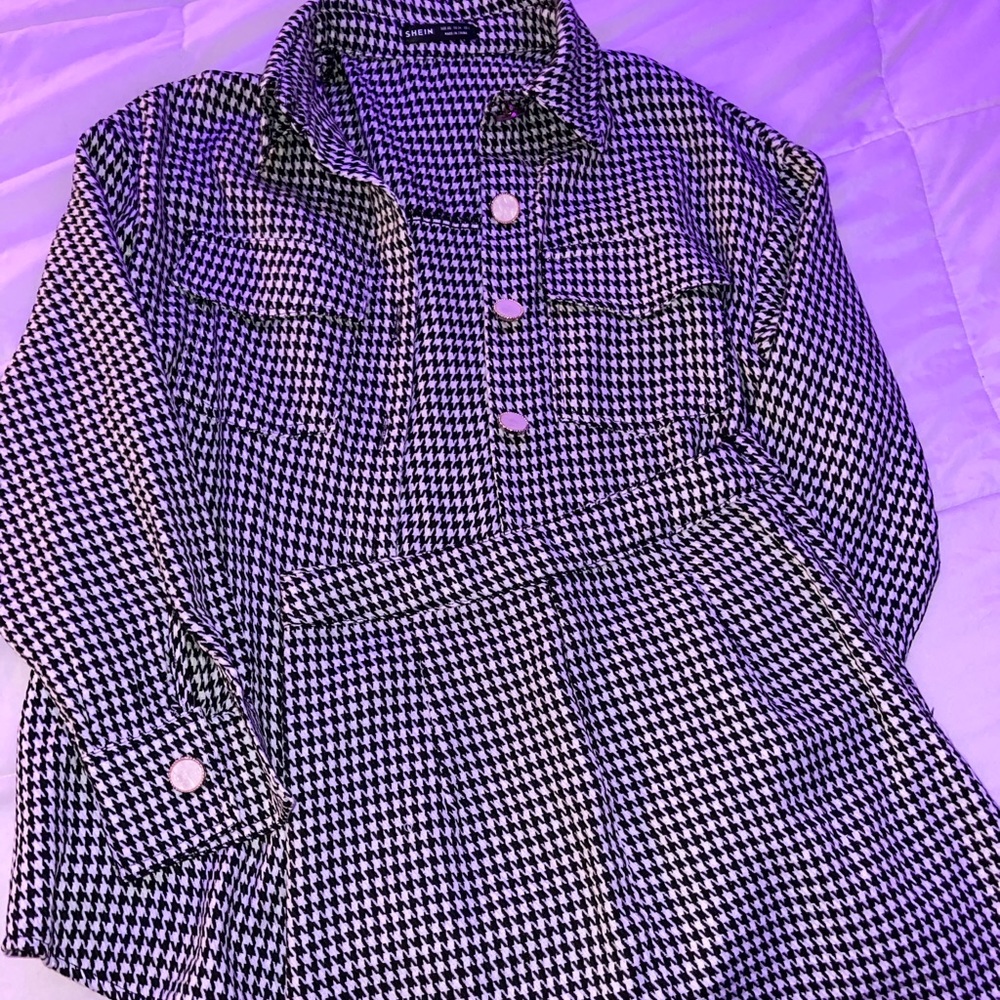 SHEIN Blouse & Mini Skirt Set